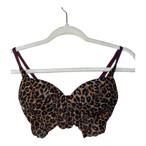 PINK Victoria's Secret Other - PINK Leopard Print Lace Push Up Bralette, XSmall